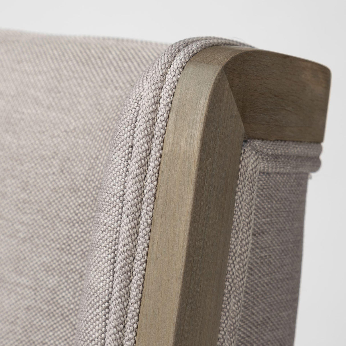 Mercana Tenton II Grey Fabric Seat Brown Wood Frame Dining Chair