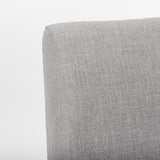 Mercana Palisades Grey Fabric Wrap Brown Wooden Frame Dining Chair