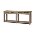 Mercana Harrelson III 72L x 18W Brown Wood 4 Drawer Console Table