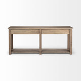Mercana Harrelson III 72L x 18W Brown Wood 4 Drawer Console Table