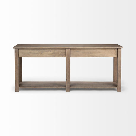 Mercana Harrelson III 72L x 18W Brown Wood 4 Drawer Console Table