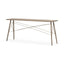 Mercana Kirby I 66L x 16W Brown Wooden Cross Braced Console Table