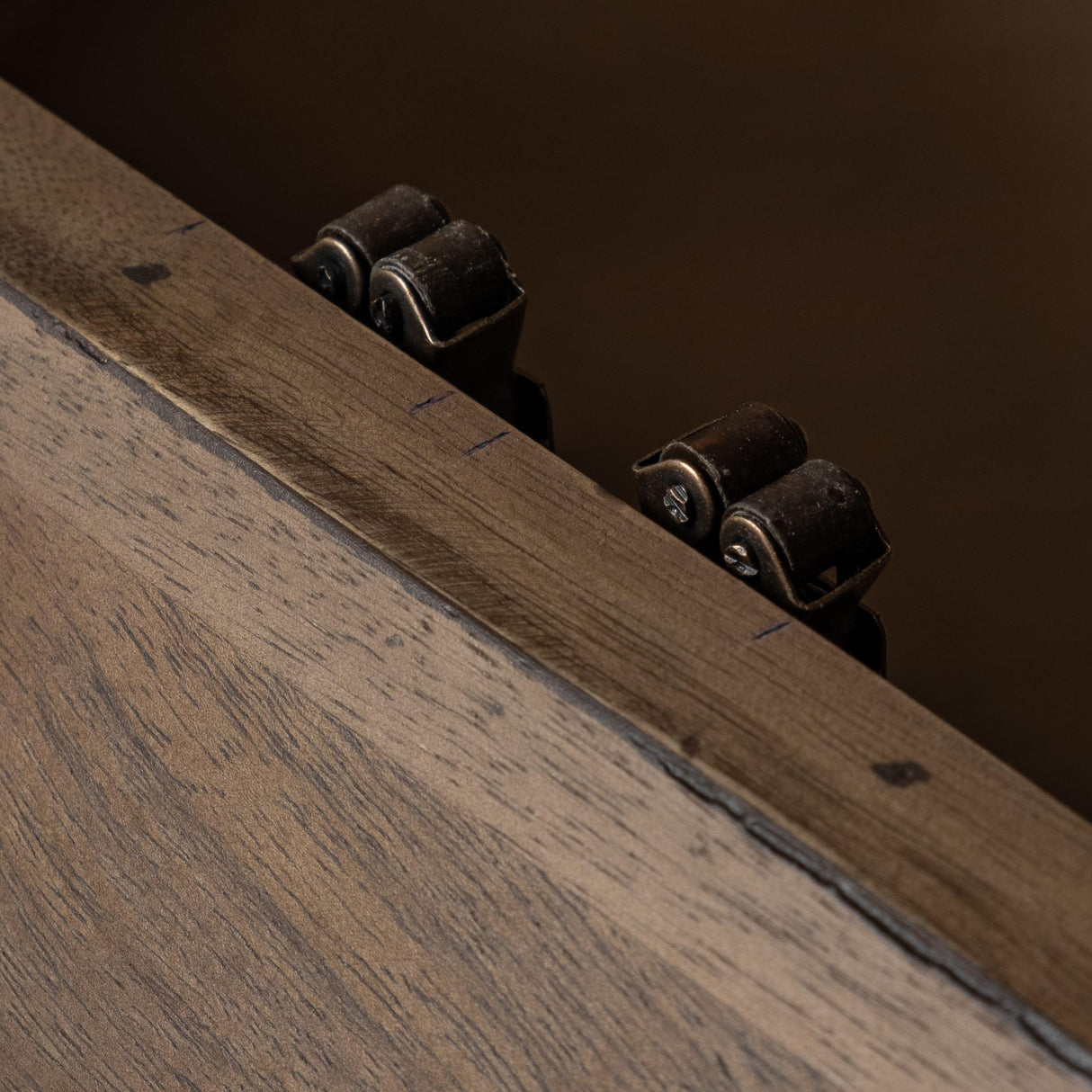 Mercana Arreto Hexagonal Hinged Solid Wood Top and Base Coffee Table