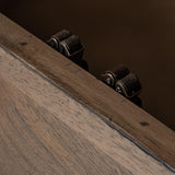 Mercana Arreto Hexagonal Hinged Solid Wood Top and Base Coffee Table