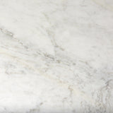 Mercana Laurent 48" Marble Top Gold Metal Base Dining Table