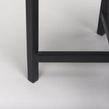 Mercana Lucas III (Set of 2) 15L x 15W; 12L x 12W White Marble W/Black Iron Frame Accent Tables