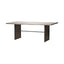 Mercana Ledger III 84x38 Brown Solid Wood Top & Base Dining Table