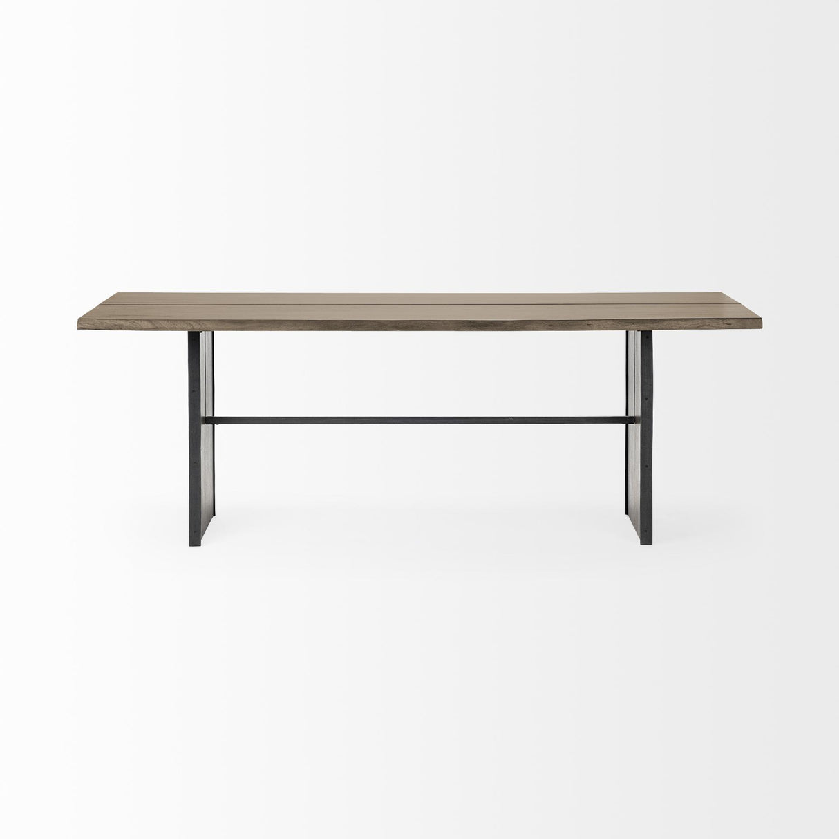 Mercana Ledger III 84x38 Brown Solid Wood Top & Base Dining Table