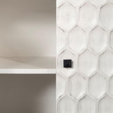 Mercana Savannah White Fir Veneer w/ Gray Metal 2-Door Accent Cabinet