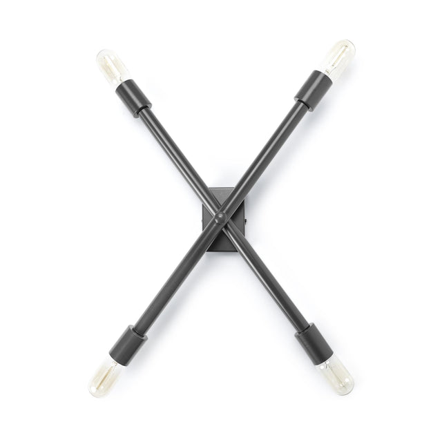 Mercana Xendi 4x25 Black Toned Metal Sputnik Wall Sconce
