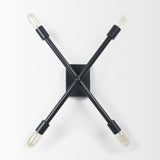Mercana Xendi 4x25 Black Toned Metal Sputnik Wall Sconce