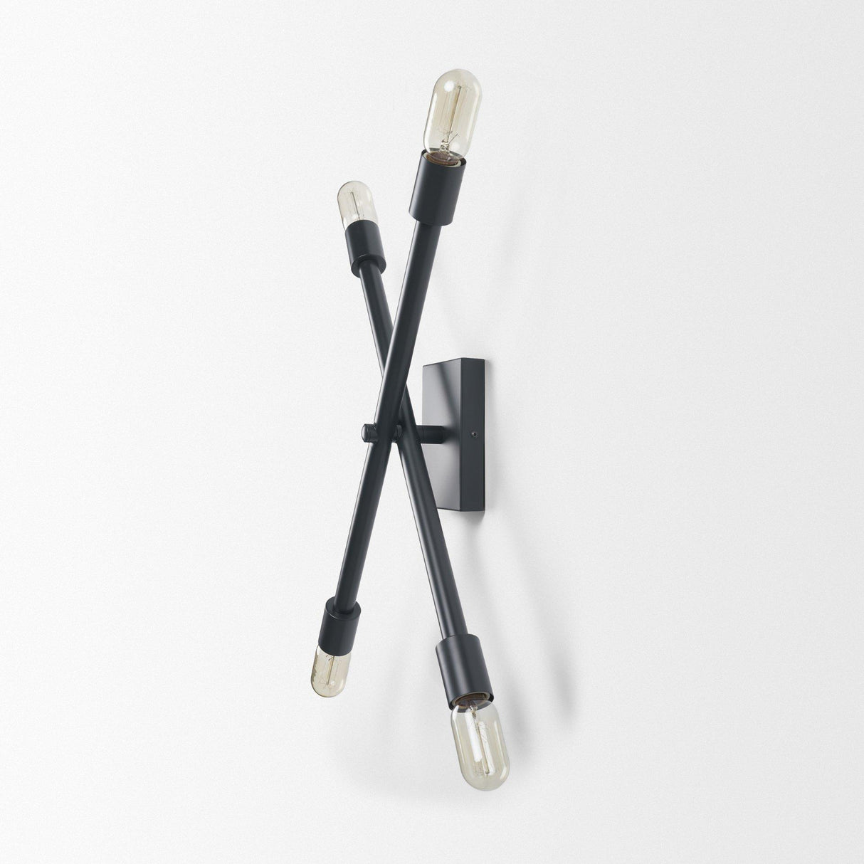 Mercana Xendi 4x25 Black Toned Metal Sputnik Wall Sconce