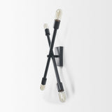 Mercana Xendi 4x25 Black Toned Metal Sputnik Wall Sconce