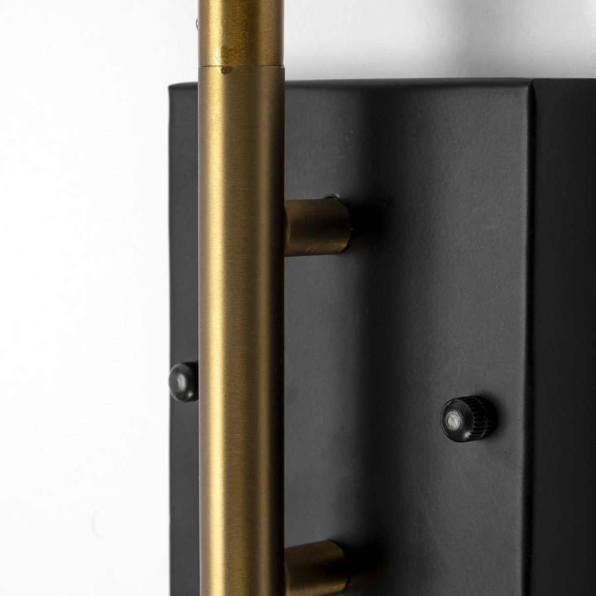 Mercana Tremont I 23"L x 5.25"W x 17.5"H Black/Gold Metal Conical Shade Wall Sconce