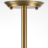 Mercana Rudyard Glass Globe and Gold Metal Chandelier