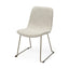 Mercana Sawyer I Beige Fabric Seat Gold Metal Frame Dining Chair