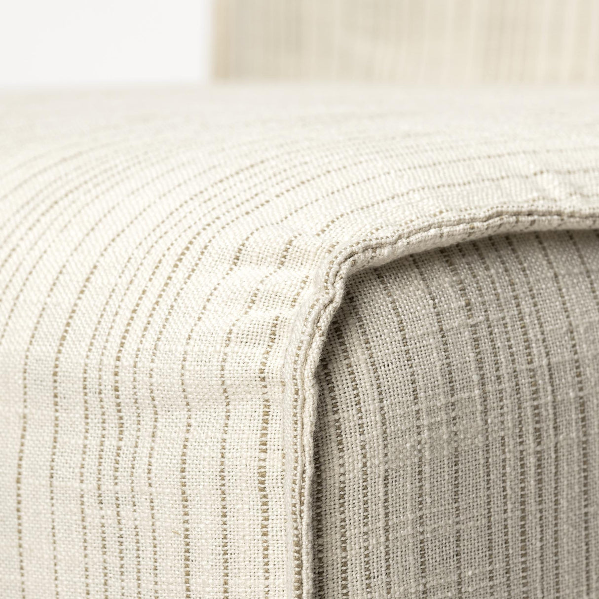 Mercana Damon Fully Upholstered Cream-Toned Fabric Dining Chair on Casters