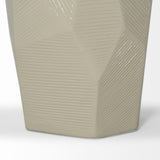 Mercana Piven (29.5"H) Beige Ceramic Base White Linen Shade Table Lamp