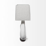 Mercana Celtica (26.8"H) White Resin Ring-Shaped Base Table Lamp