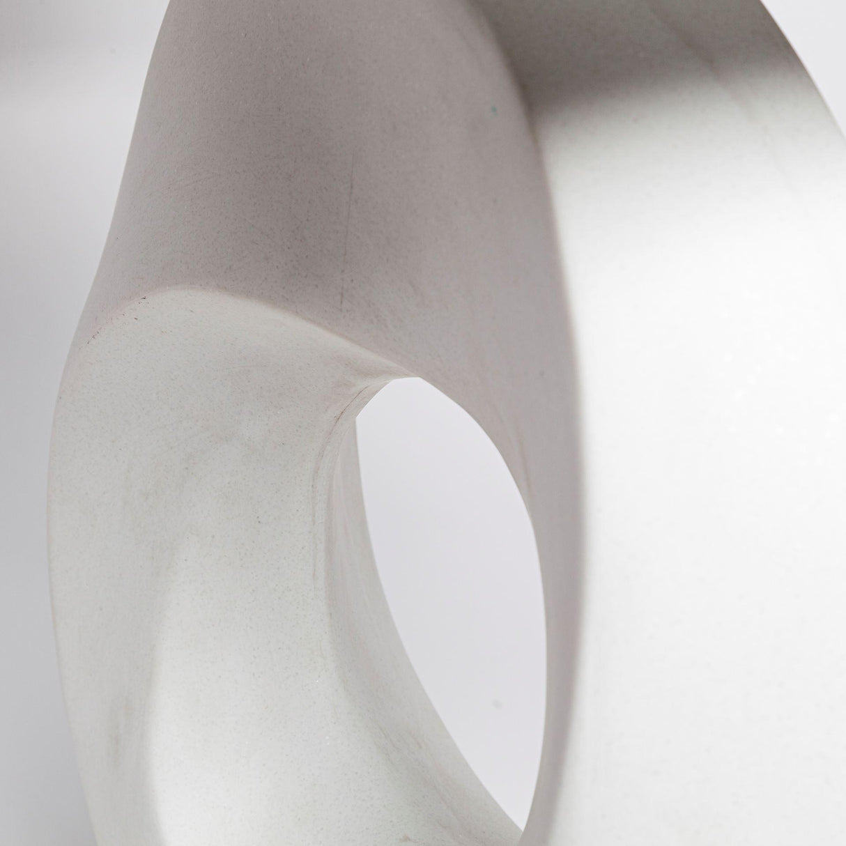 Mercana Celtica (26.8"H) White Resin Ring-Shaped Base Table Lamp