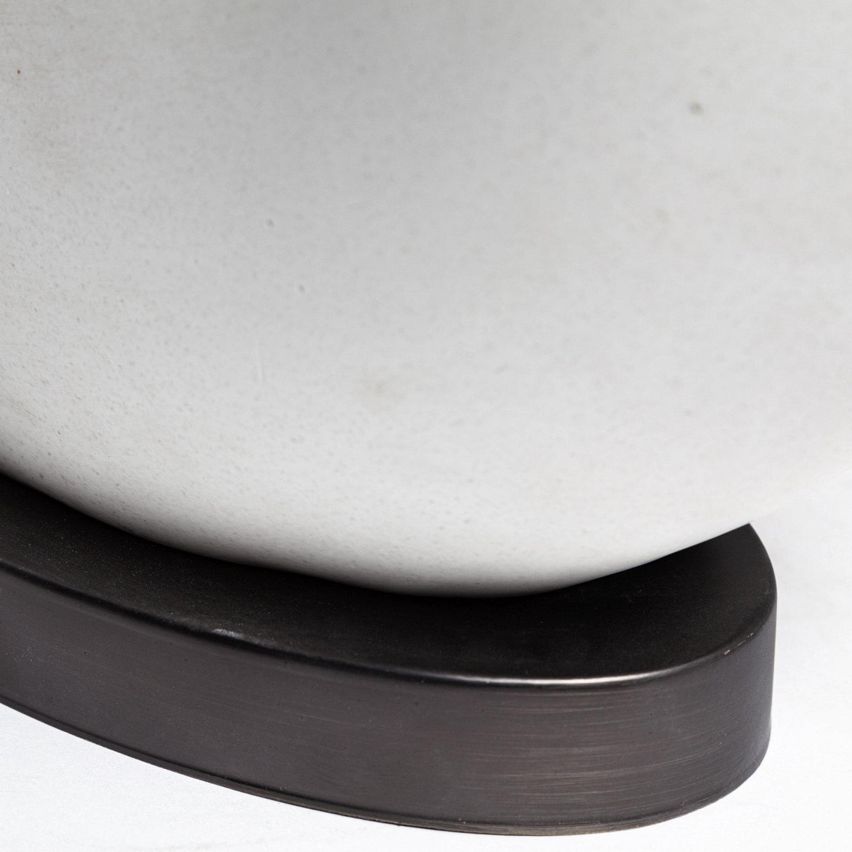 Mercana Celtica (26.8"H) White Resin Ring-Shaped Base Table Lamp