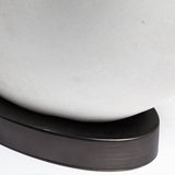 Mercana Celtica (26.8"H) White Resin Ring-Shaped Base Table Lamp