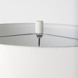 Mercana Melanie 17.0L x 17.0W x 30.5H White Shade W/White Base Table Lamp
