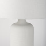 Mercana Melanie 17.0L x 17.0W x 30.5H White Shade W/White Base Table Lamp