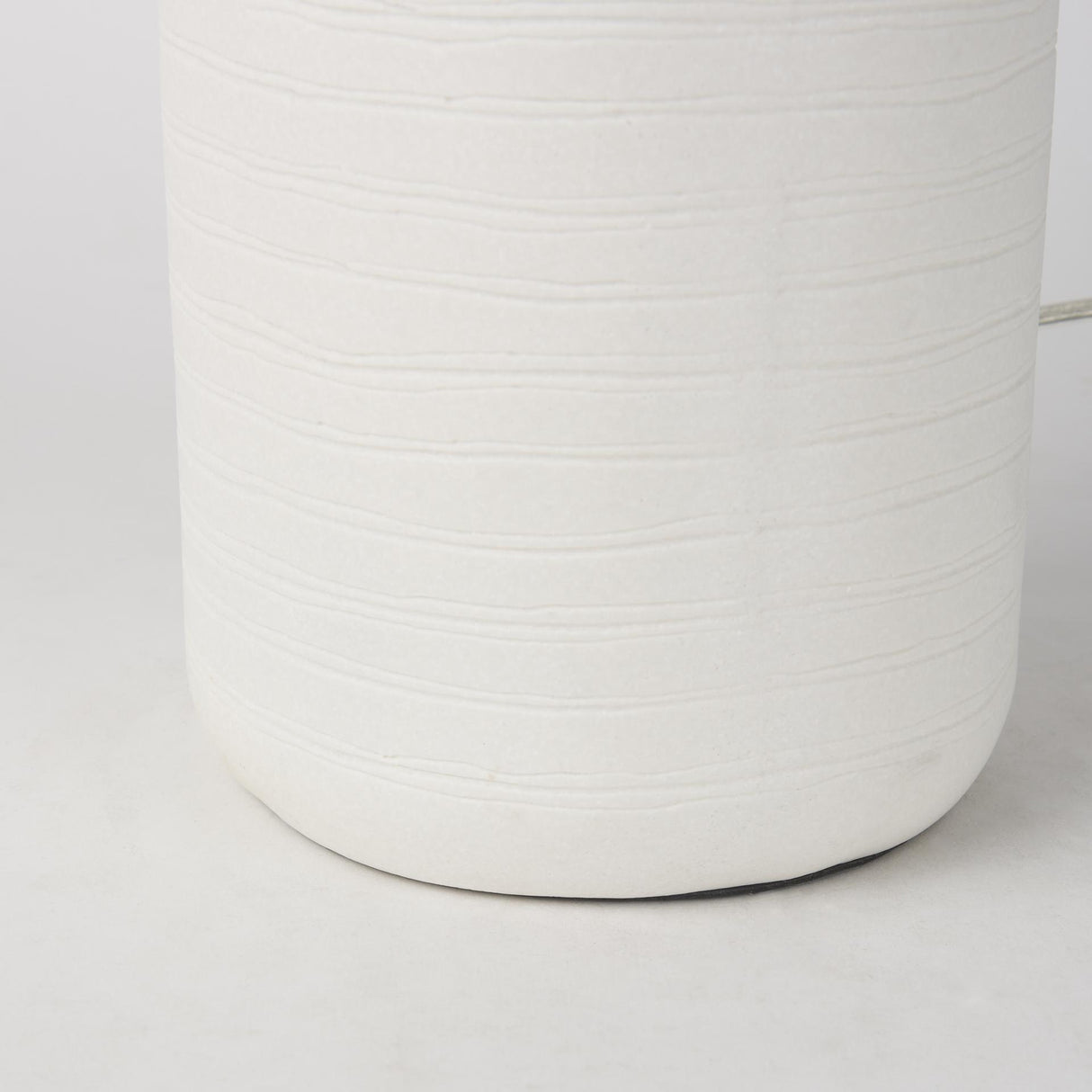 Mercana Melanie 17.0L x 17.0W x 30.5H White Shade W/White Base Table Lamp