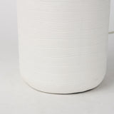 Mercana Melanie 17.0L x 17.0W x 30.5H White Shade W/White Base Table Lamp