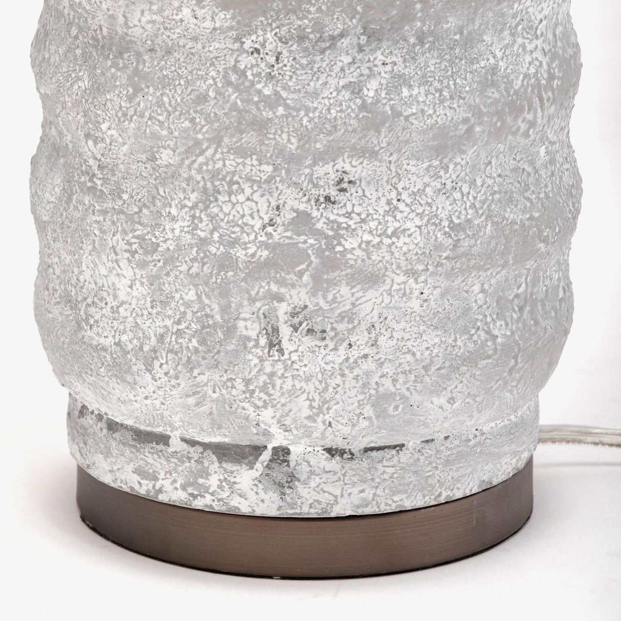 Mercana Harlan (30.5"H) Beige-Toned Fabric Shade Gray Concrete Base Table Lamp