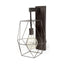 Mercana Cordova 12x19 Gray Metal Hanging Bulb Caged Wall Sconce