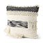 Mercana Beardell 18 x 18 Cream And Black Details With Tassels Decorative Pillow Cover