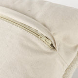 Mercana Beardell 18 x 18 Cream And Black Details With Tassels Decorative Pillow Cover