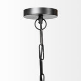Mercana Minerva 19x22 Metallic Gray Hammered Detail Pendant Light