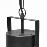 Mercana Minerva 19x22 Metallic Gray Hammered Detail Pendant Light