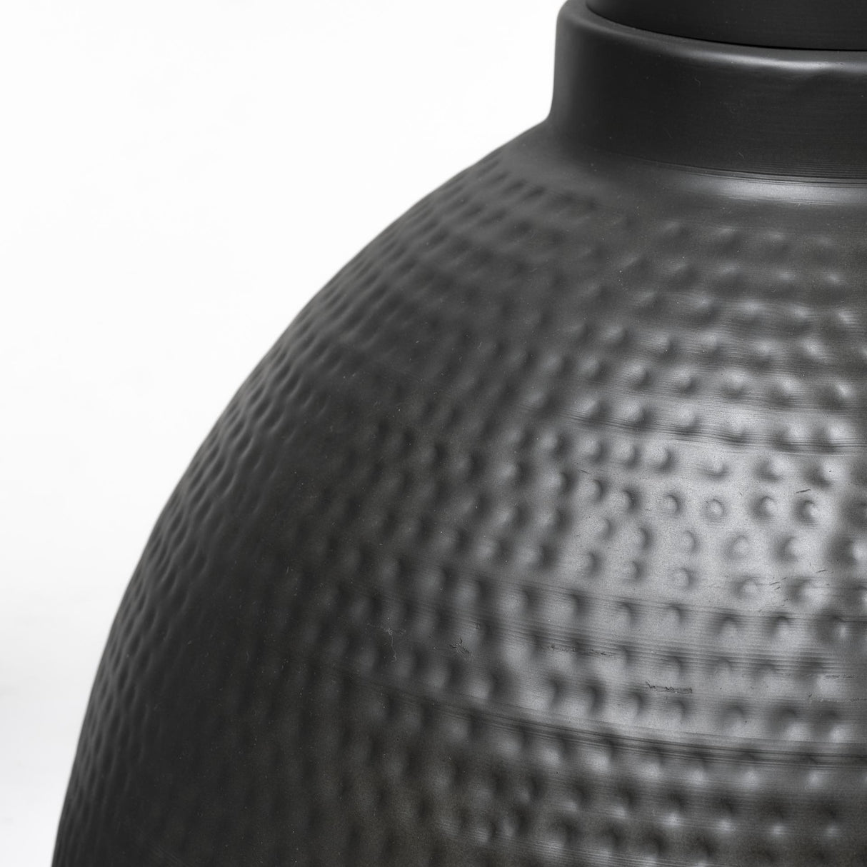 Mercana Minerva 19x22 Metallic Gray Hammered Detail Pendant Light