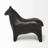 Mercana Sphynx II 7L x 2W Black Cast Aluminum Horse Shaped Object