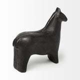 Mercana Sphynx II 7L x 2W Black Cast Aluminum Horse Shaped Object