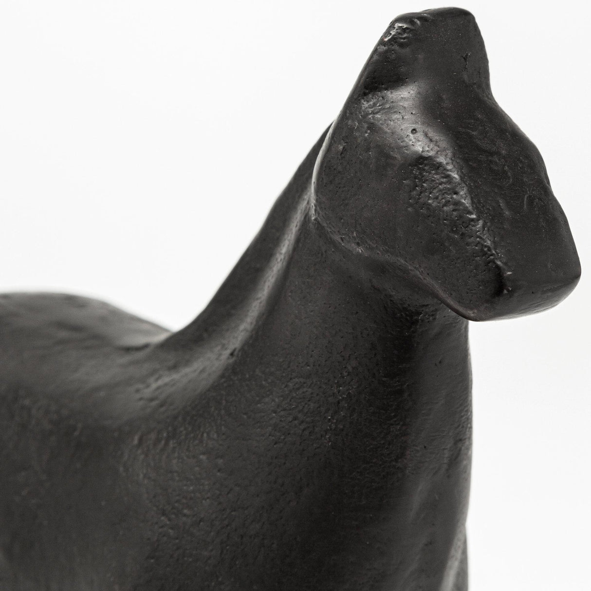 Mercana Sphynx II 7L x 2W Black Cast Aluminum Horse Shaped Object