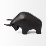Mercana Tauro II 9L x 4W Black Cast Aluminum Raging Bull