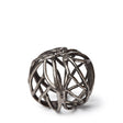 Mercana Sphaira I Small 5L x 5W Silver Cast Aluminum Decorative Tree Branch Orb