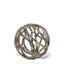 Mercana Sphaira Noir I Small 5L x 5W Gold Cast Aluminum Decorative Tree Branch Orb
