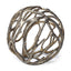 Mercana Sphaira Noir II Large 7L x 7W Gold Cast Aluminum Decorative Tree Branch Orb