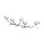 Mercana Vine I Distressed Silver Metal Creeper Five Candle Table Candle Holder