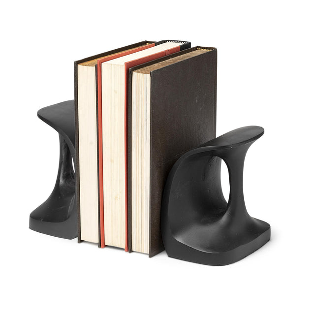 Mercana Last Cobbler's (Set of 2) 8L x 6W Black Shoemaker Tool Bookends