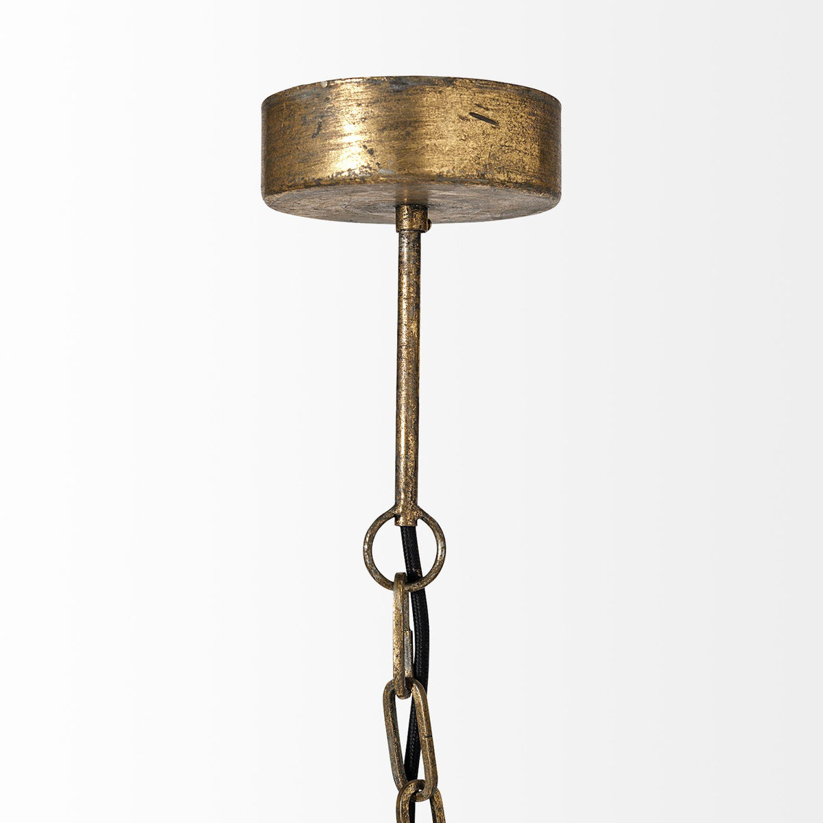 Mercana Chiron II 36L x 36W x 38H Gold Metal Globe Six Bulb Chandelier