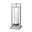 Mercana Albus I Large Black Metal Rectangular Table Candle Holder