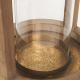 Mercana Andy II Small Natural Wood Cylindrical Lantern