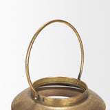 Mercana Andy II Small Natural Wood Cylindrical Lantern